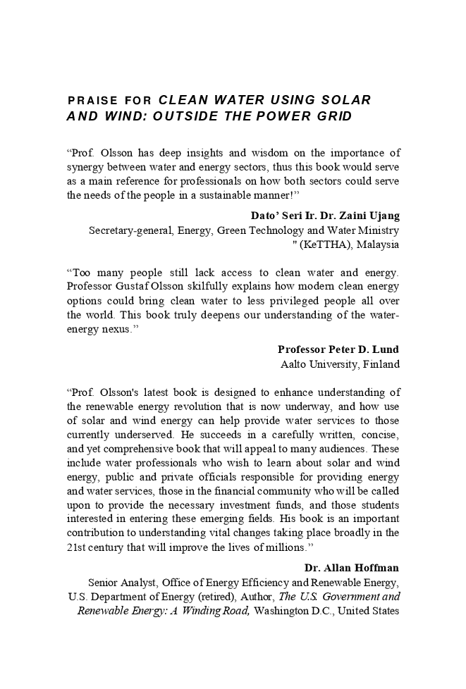 Clean Water Using Solar And Wind - Page 2