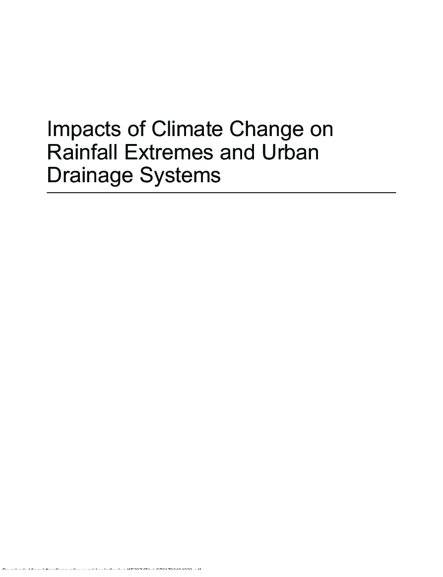 Impacts Of Climate Change On Rainfall Extremes And Urban Drainage Systems - Page 2