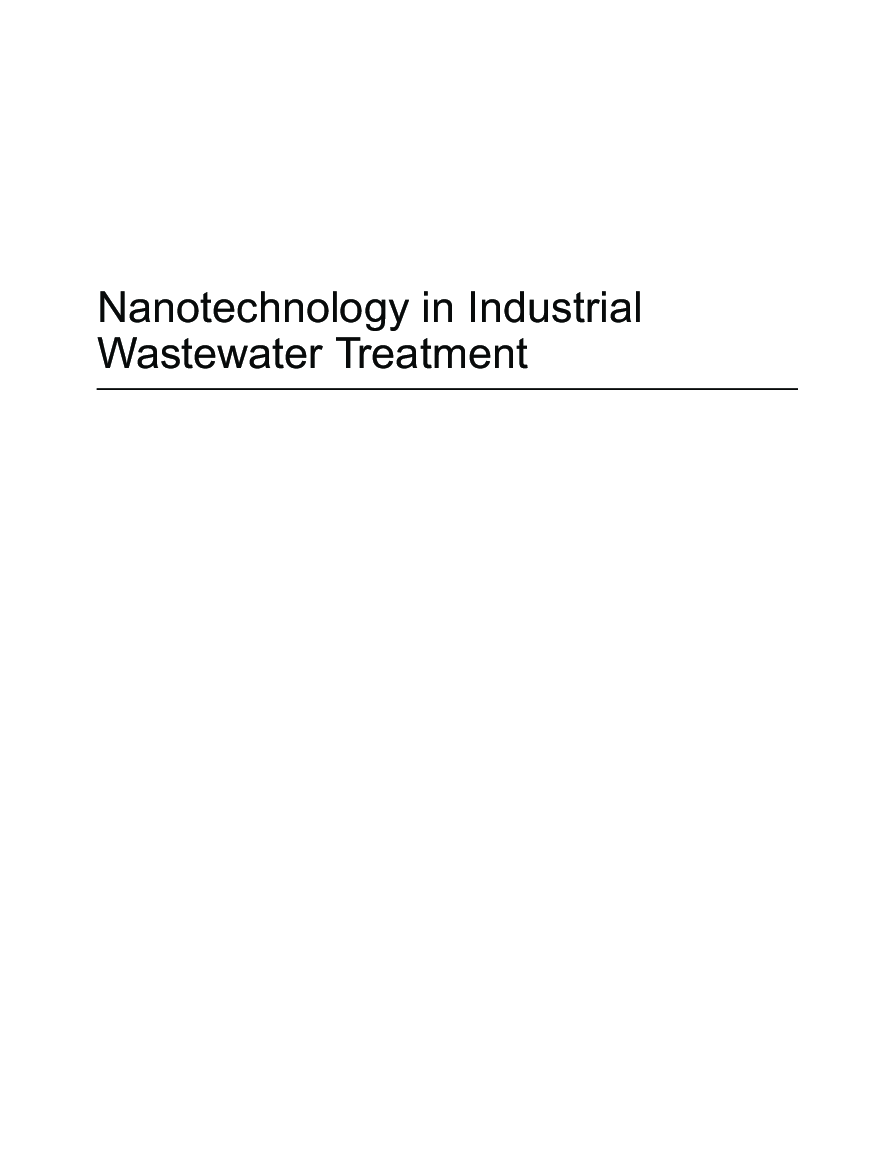 Nanotechnology In Industrial Wastewater Treatment - Page 2