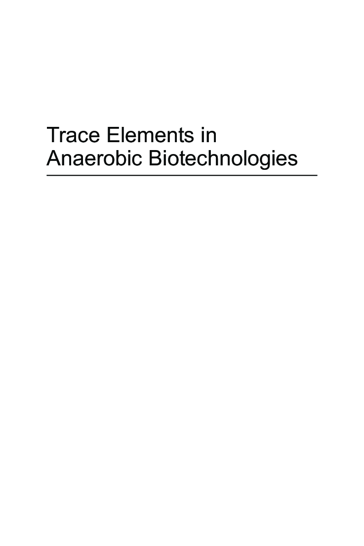 Trace Elements In Anaerobic Biotechnologies - Page 2