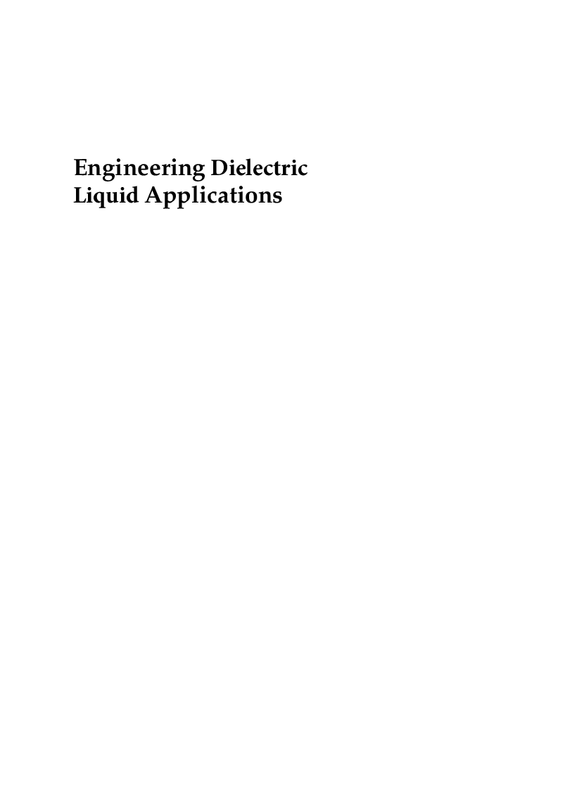 Engineering Dielectrict Liquid Applications - Page 2