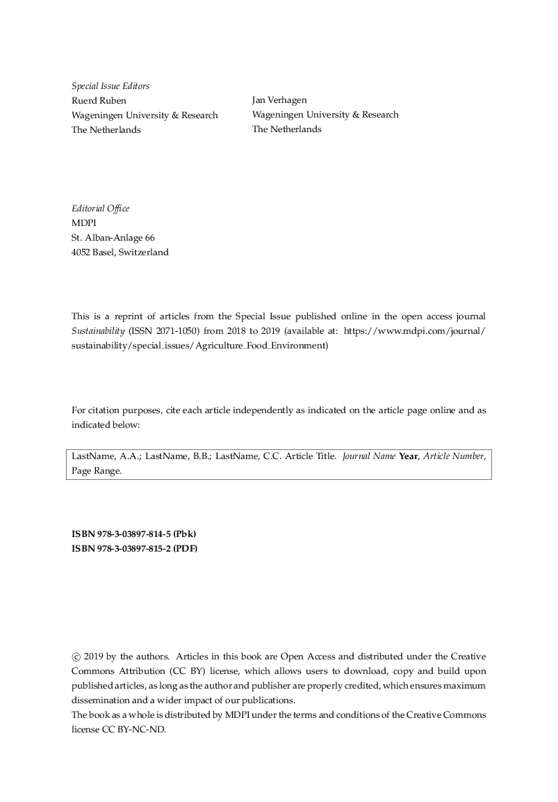 Towards Sustainable Global Food Systems - Page 5