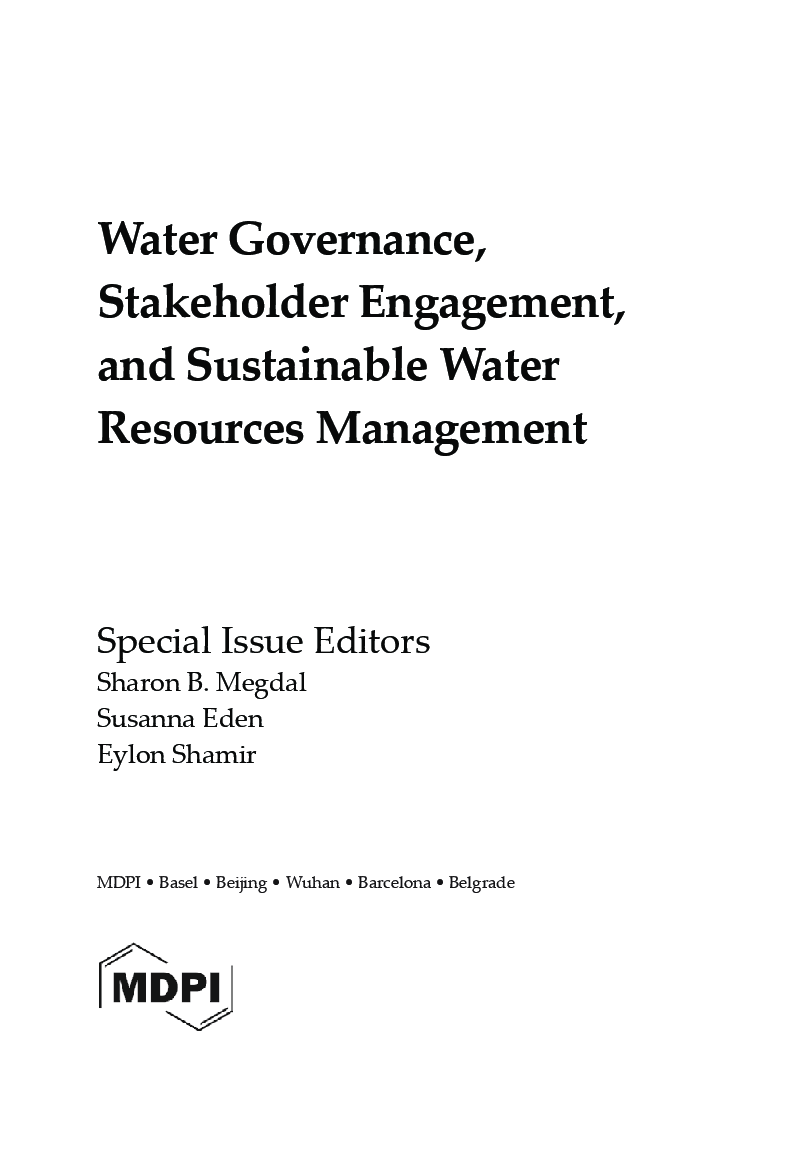 Water Governance Stakeholder Engagement And Sustainable Water Resources Management - Page 2
