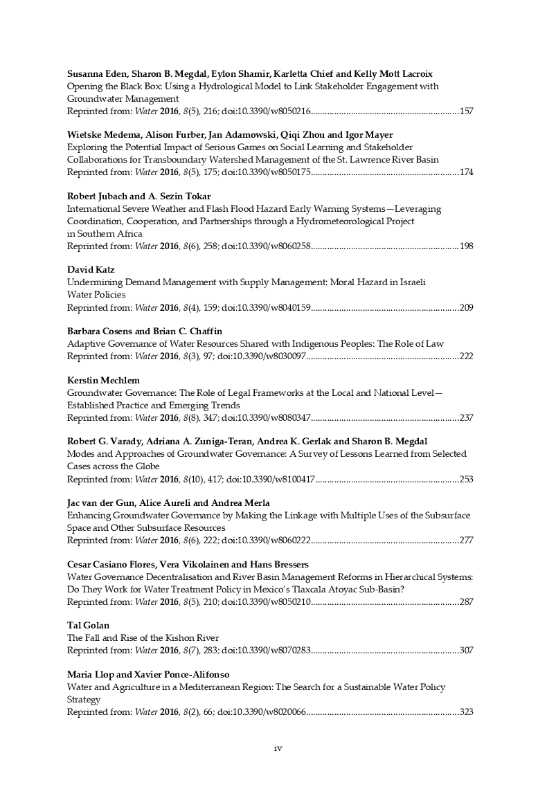 Water Governance Stakeholder Engagement And Sustainable Water Resources Management - Page 5