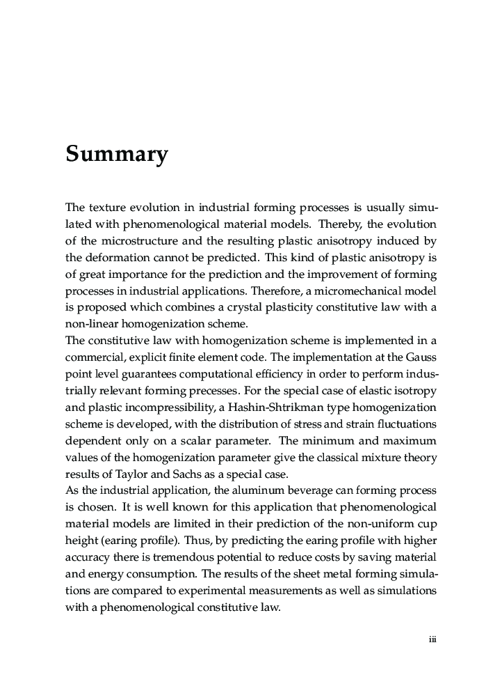 Micromechanical Modeling And Simulation Of Forming Processes - Page 4