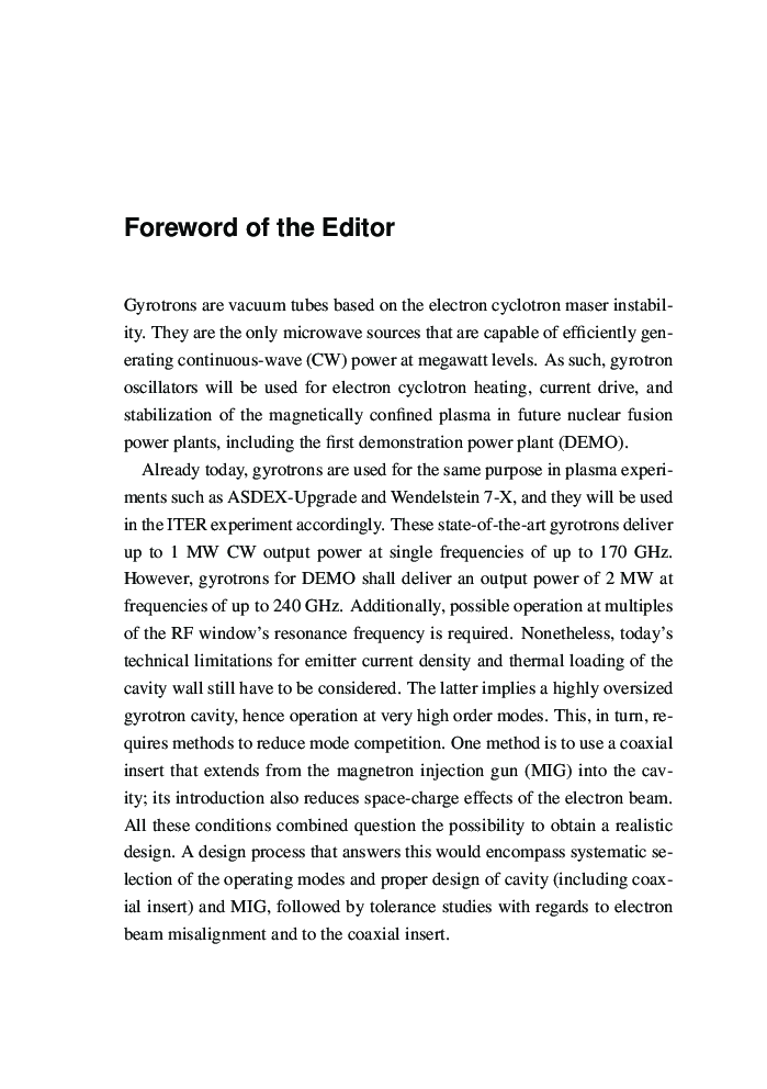 Systematic Study Of Key Components For A Coaxial-Cavity Gyrotron For Demo - Page 4