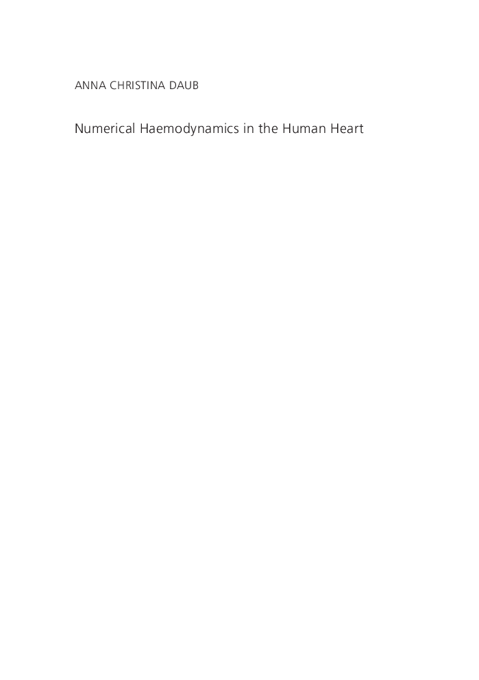 Numerical Haemodynamics In The Human Heart - Page 3