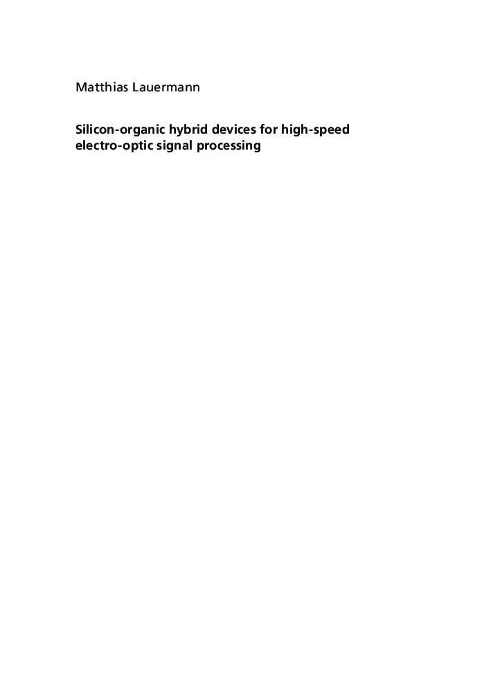 Silicon-organic Hybrid Devices For High-speed Electro-optic Signal Processing - Page 3