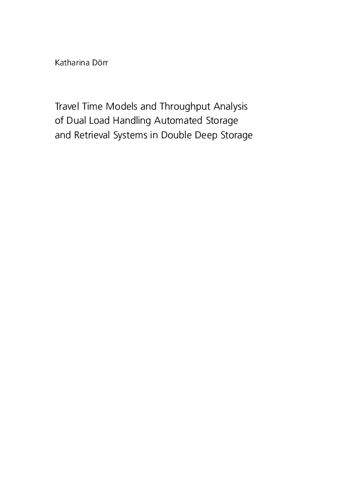 Travel Time Models And Throughput Analysis Of Dual Load Handling - Page 3