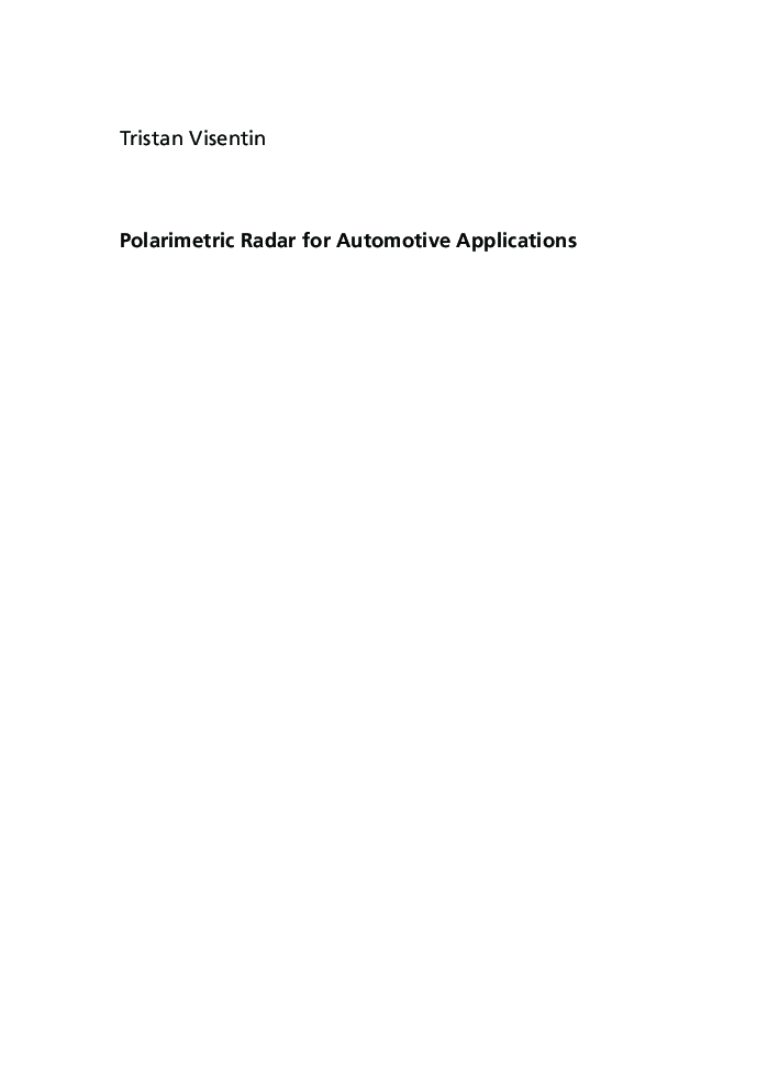 Polarimetric Radar For Automotive Applications - Page 3