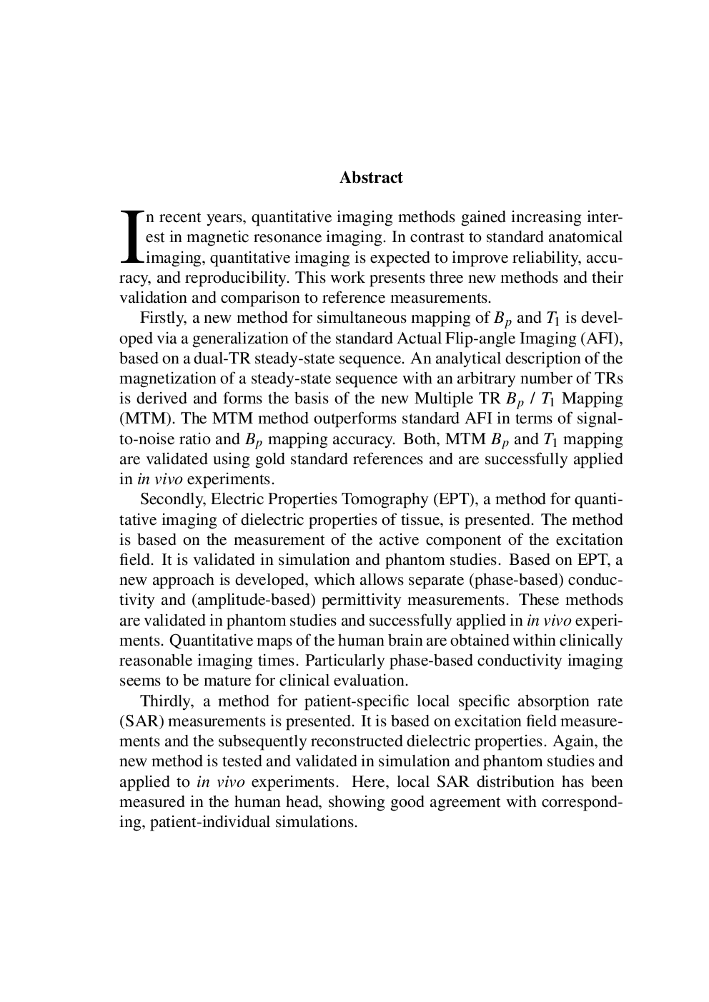 Quantitative Mr Imaging Of The Electric Properties - Page 4