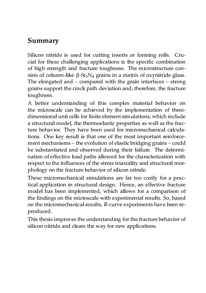 Micromechanical Finite Element Simulations Of Crack Propagation In Silicon Nitride - Page 5