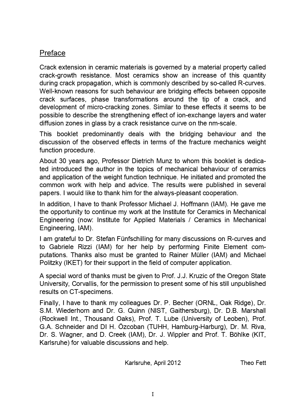 New Contributions To R-curves And Bridging Stresses Applications Of Weight Functions - Page 5