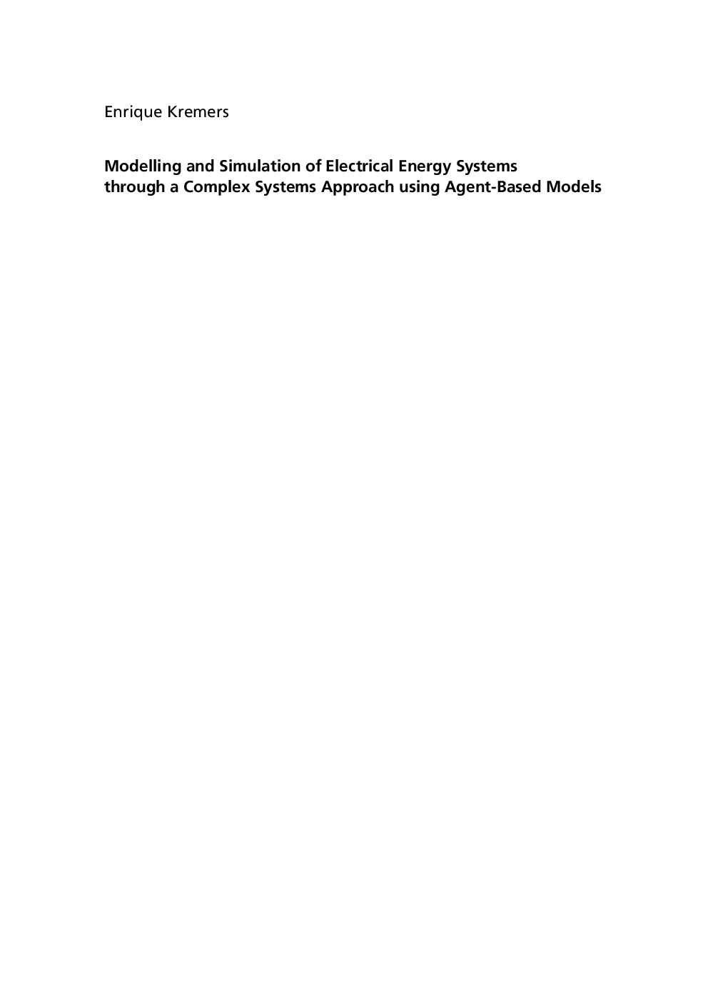 Modelling And Simulation Of Electrical Energy Systems - Page 3