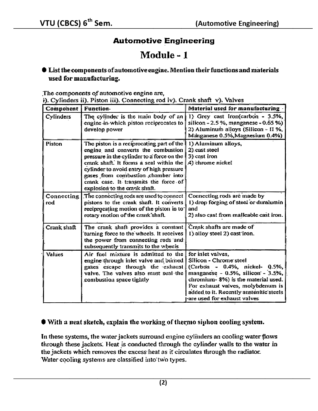 Automotive Engineering For VTU BE 6th Sem Mechanical Engineering - Page 3