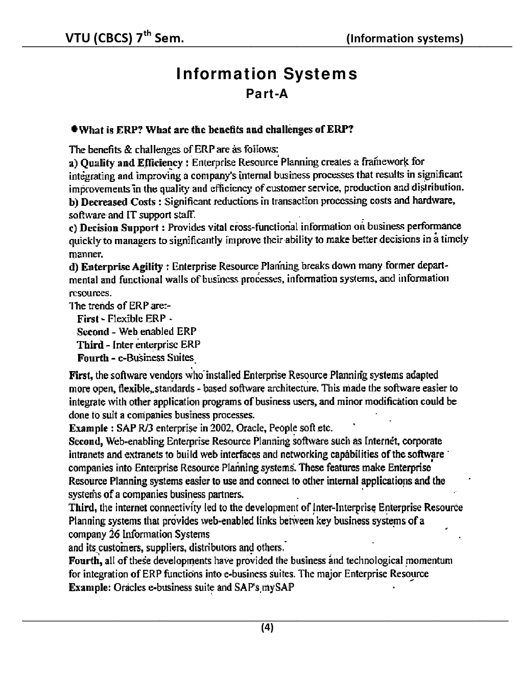 Information Systems For VTU BE 7th Sem Computer Science Engineering - Page 5