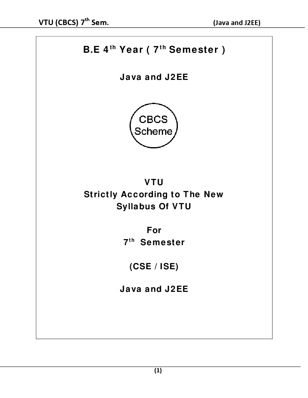 Java And J2EE For VTU BE 7th Sem Computer Science Engineering - Page 2