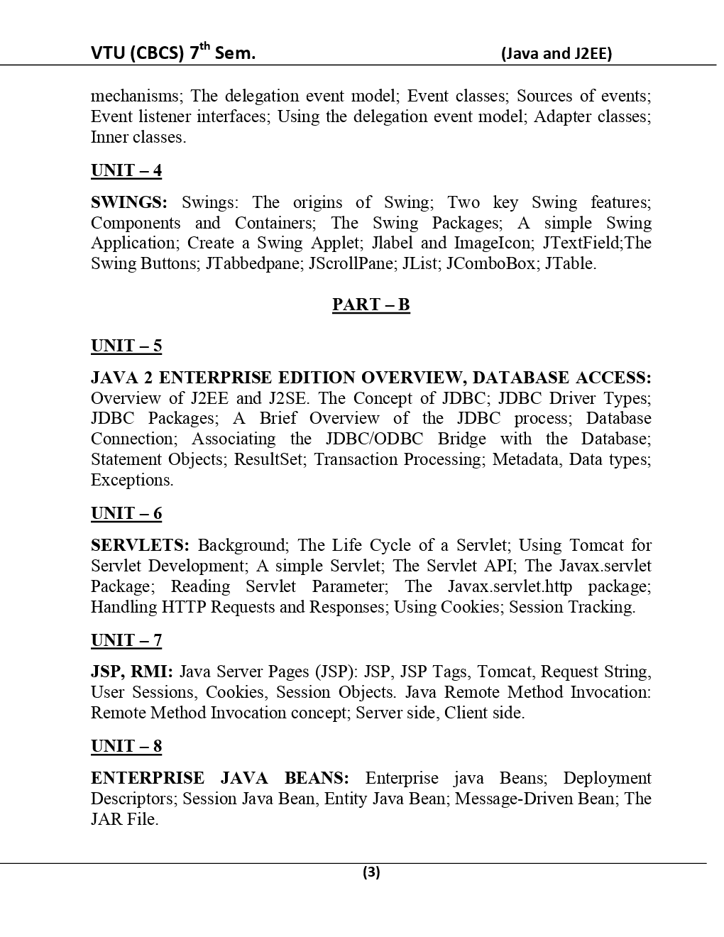 Java And J2EE For VTU BE 7th Sem Computer Science Engineering - Page 4