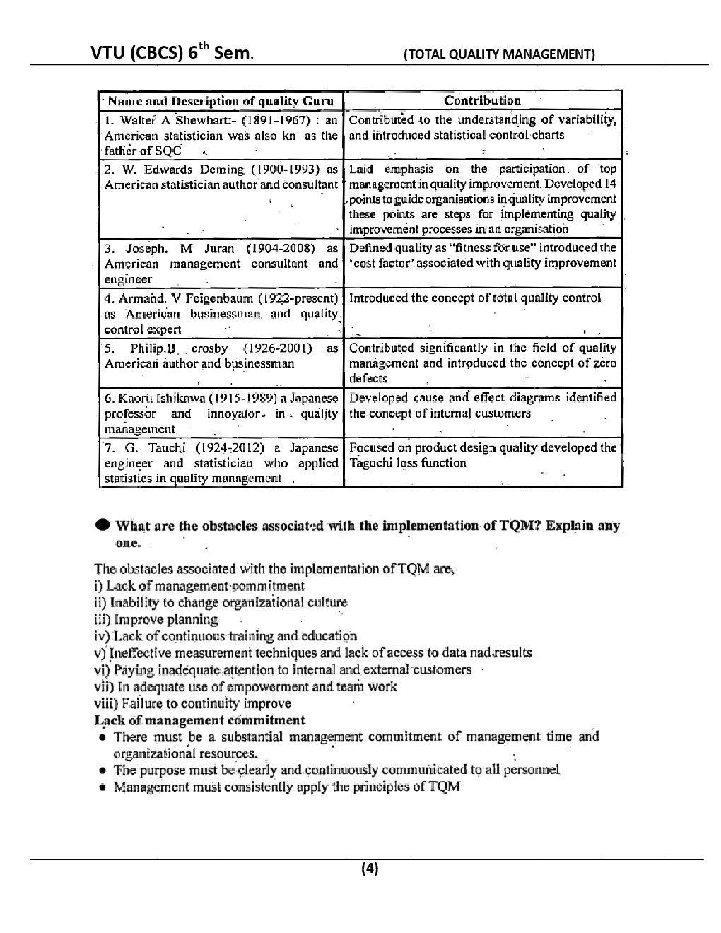 Total Quality Management For VTU BE 6th Sem Mechanical Engineering - Page 5
