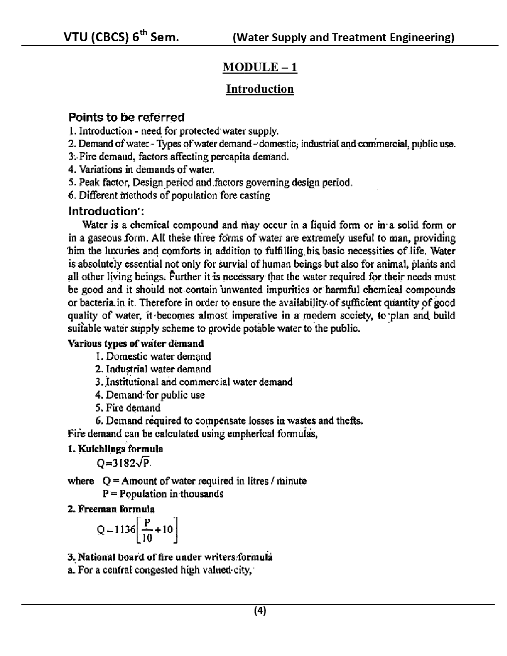 Water Supply And Treatment Engineering For VTU BE 6th Sem Civil Engineering - Page 5