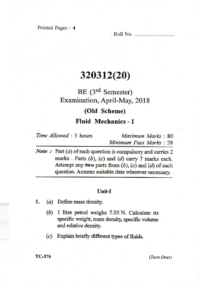 CSVTU Civil Engineering Previous Year Question Paper All Semester 2018 - Page 2