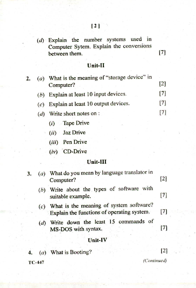 CSVTU Information Technology Previous Year Question Paper All Semester 2018 - Page 3
