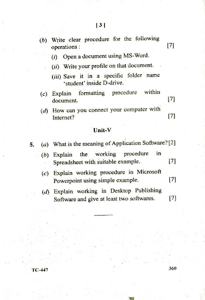 CSVTU Information Technology Previous Year Question Paper All Semester 2018 - Page 4
