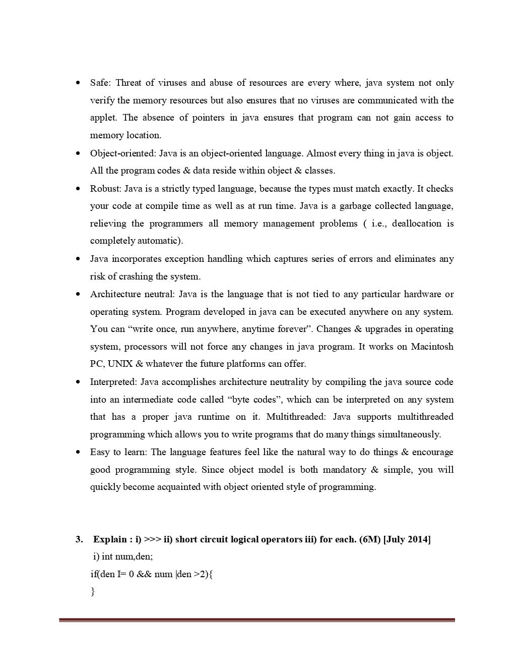 VTU  Java And J2EE  Question With Solution B.E. 7th Semester  Computer Science  Engineering - Page 3