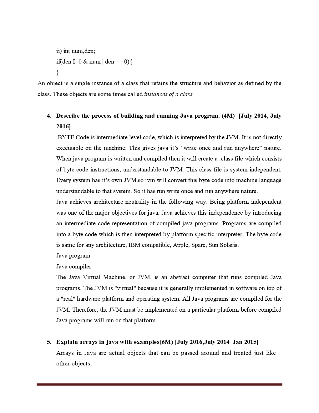 VTU  Java And J2EE  Question With Solution B.E. 7th Semester  Computer Science  Engineering - Page 4