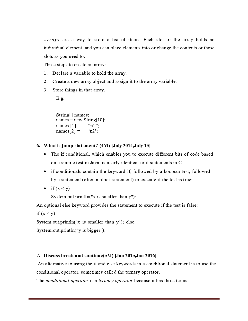 VTU  Java And J2EE  Question With Solution B.E. 7th Semester  Computer Science  Engineering - Page 5