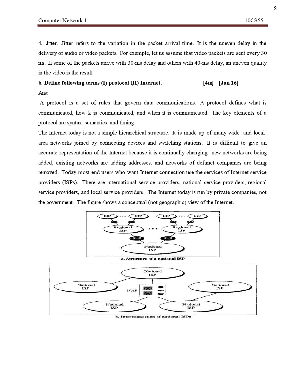 VTU Computer Networks - I Question With Solution B.E. 5th Semester  Computer Science Engineering - Page 3