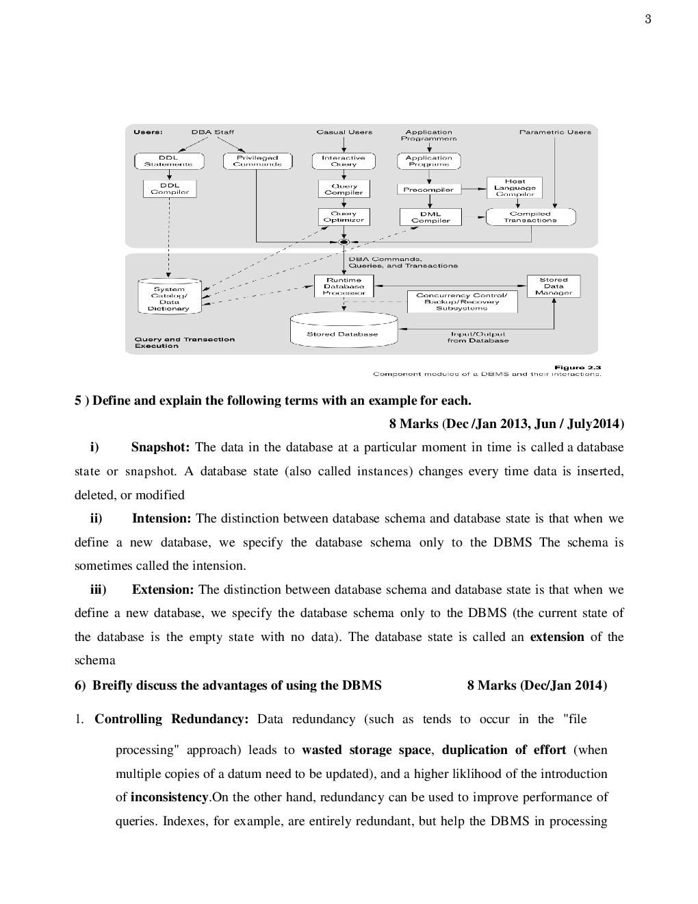 VTU Database Management Systems Question With Solution  B.E. 5th Semester  Computer Science Engineering - Page 4