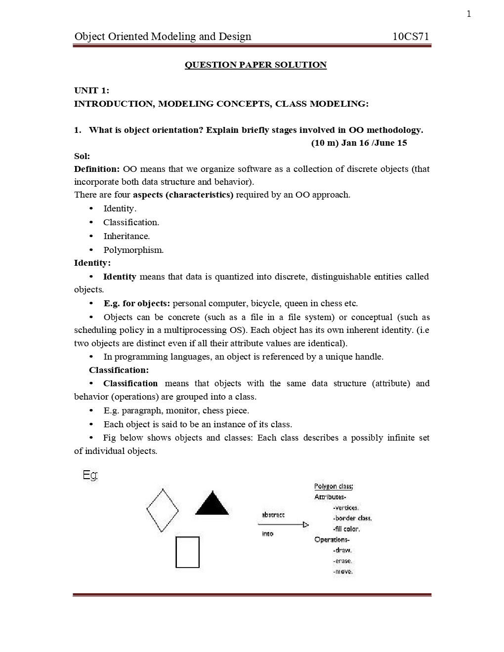 VTU Object - Oriented Modling And Design  Question With Solution B.E. 7th Semester Computer Science Engineering - Page 2