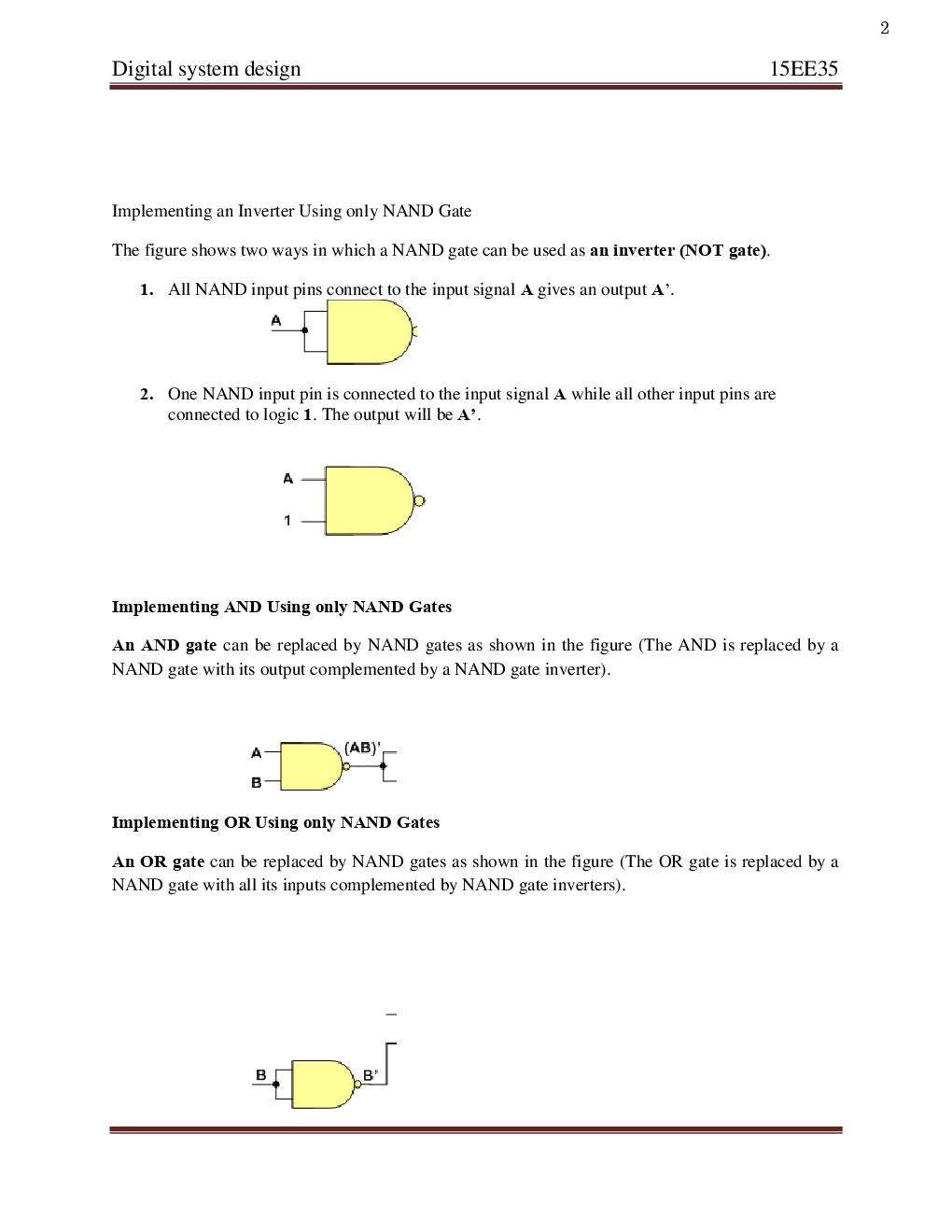 VTU Digital System  Design - Questions With Solution B.E. 3rd Semester Electrical And Electronic Engineering - Page 3