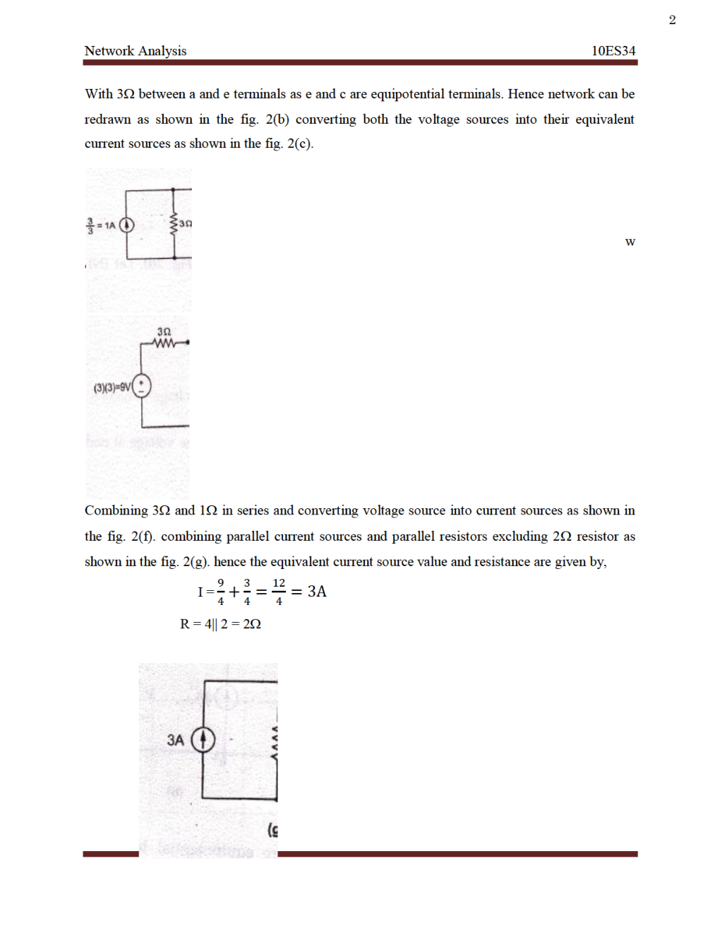 VTU Electric Circuit  Analysis - Question With Solution B.E. 3rd Semester Electrical And Electronic Engineering - Page 3