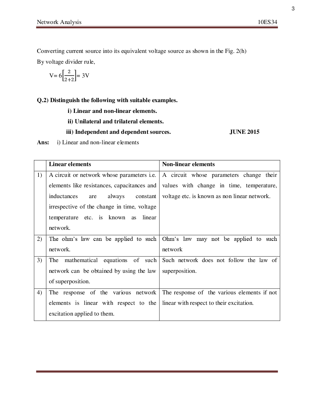 VTU Electric Circuit  Analysis - Question With Solution B.E. 3rd Semester Electrical And Electronic Engineering - Page 4