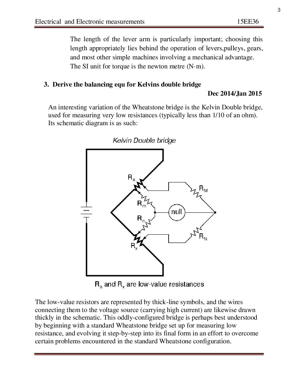 VTU Electrical And Electronic Measurements Question With Solution B.E. 3rd Semester Electrical And Electronic Engineering - Page 4