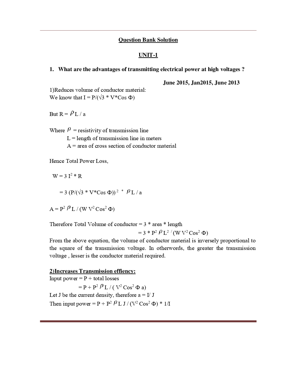 VTU High Voltage Engineering  Question With Solution B.E. 7th Semester Electrical And Electronic Engineering - Page 2