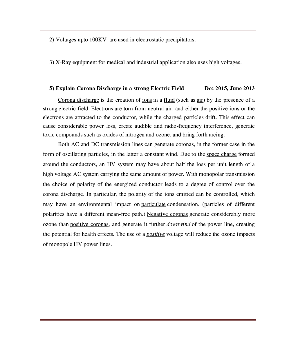 VTU High Voltage Engineering  Question With Solution B.E. 7th Semester Electrical And Electronic Engineering - Page 4