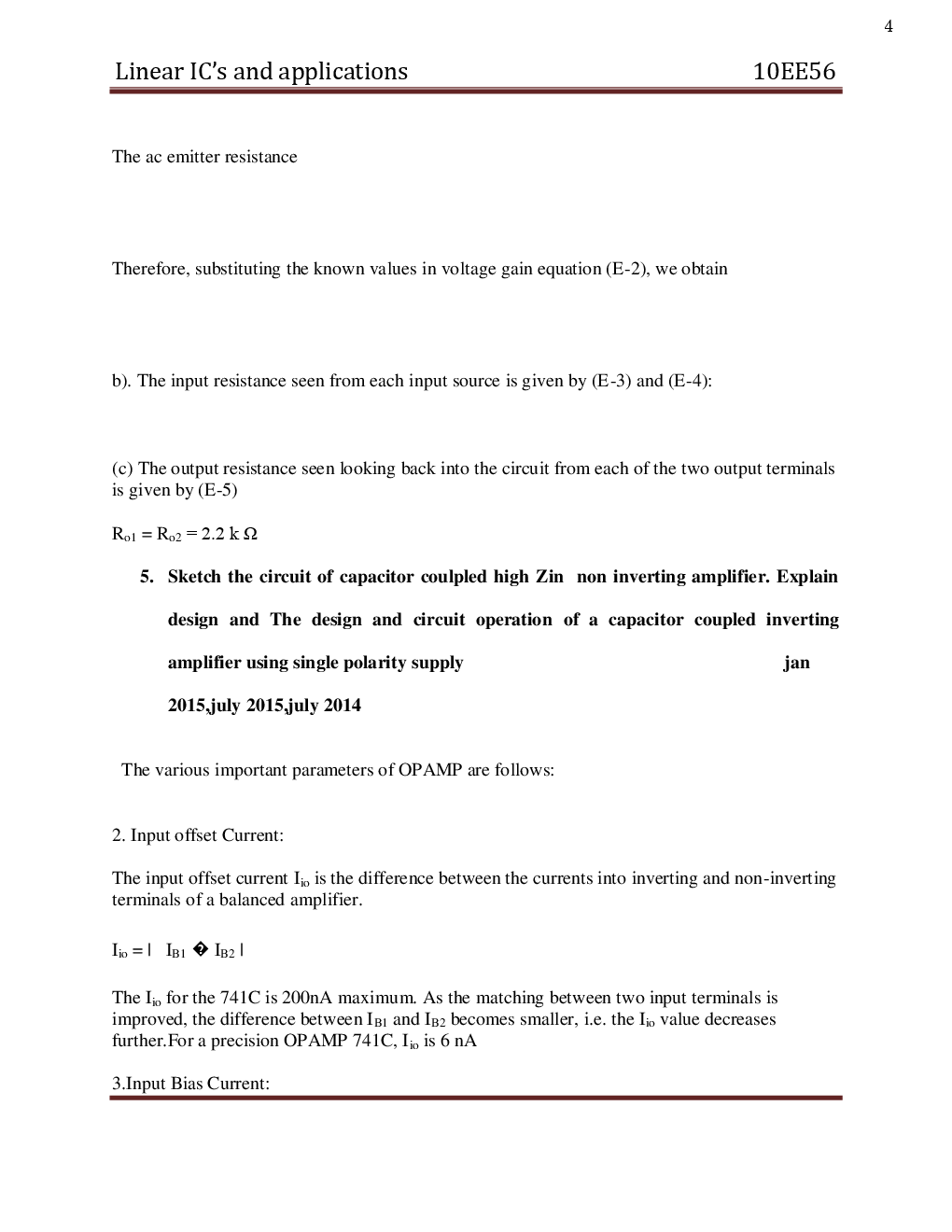 VTU Linear ICS And Applications Question With Solution B.E. 5th Semester Electrical And Electronic Engineering - Page 5