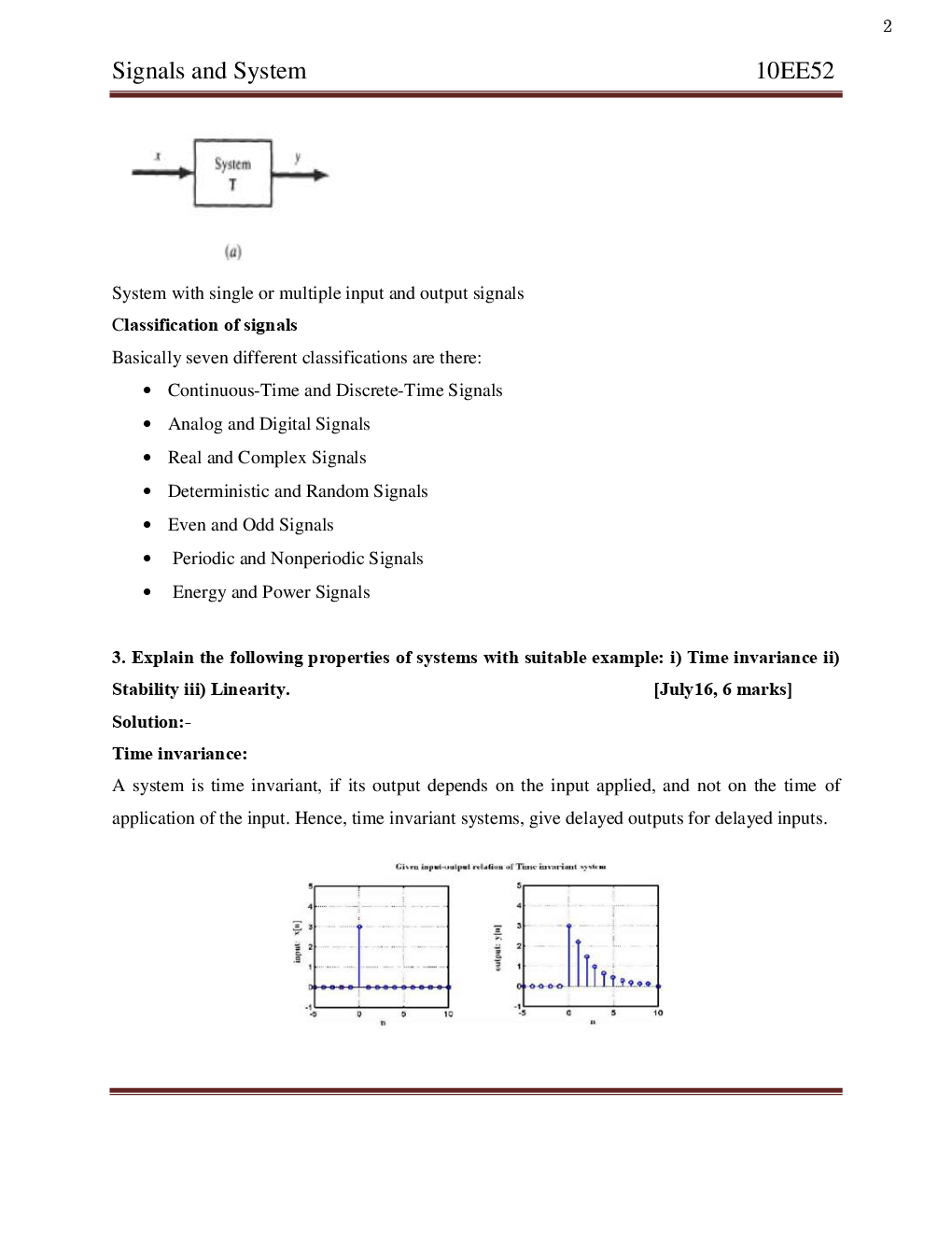 VTU Signals And Systems Question With Solution B.E. 5th Electrical And Electronic Engineering - Page 3