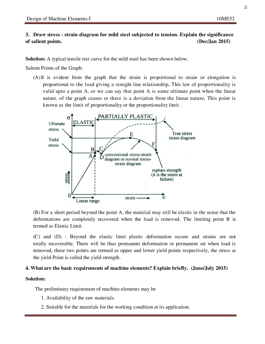 VTU  Design Of Machine Elements-I Questions With Solution B.E. 5th Semester Mechanical Engineering - Page 4