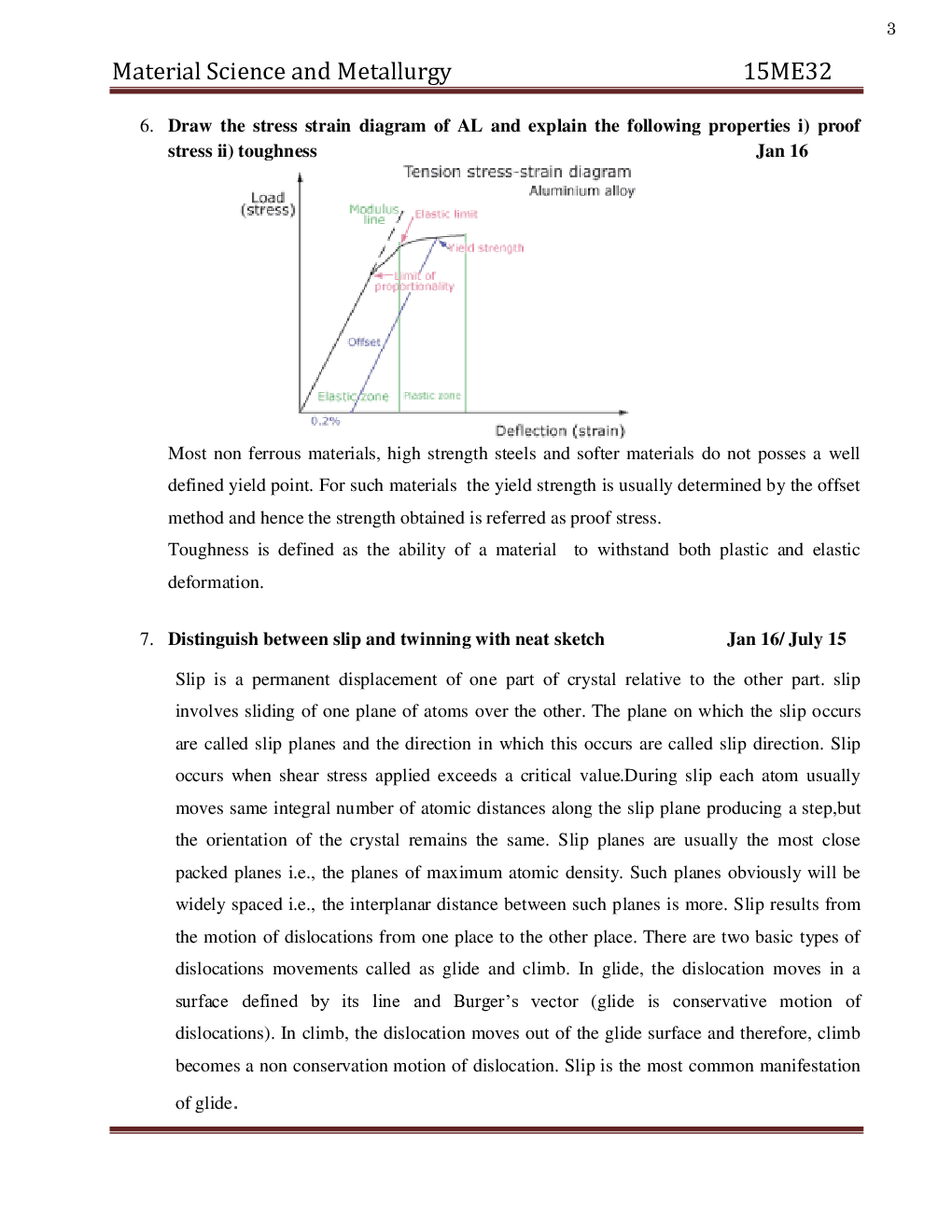 VTU  Materials Science Question With Solution  B.E. 3rd Semester Mechanical Engineering - Page 4