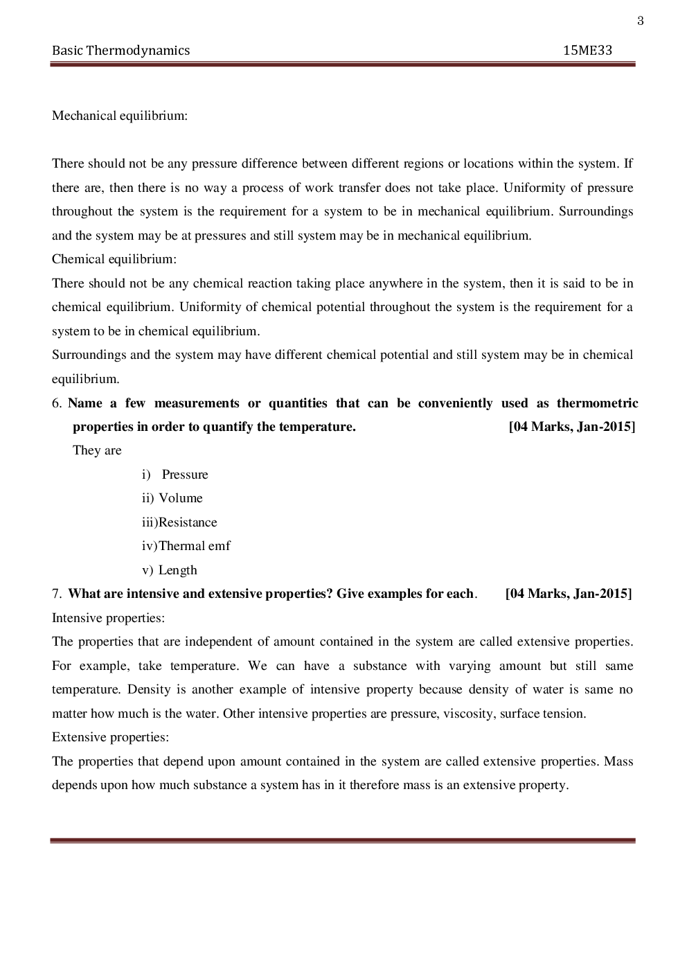 VTU Basic Thermodynamics  Question With Solution  B.E. 3rd Mechanical Engineering - Page 4