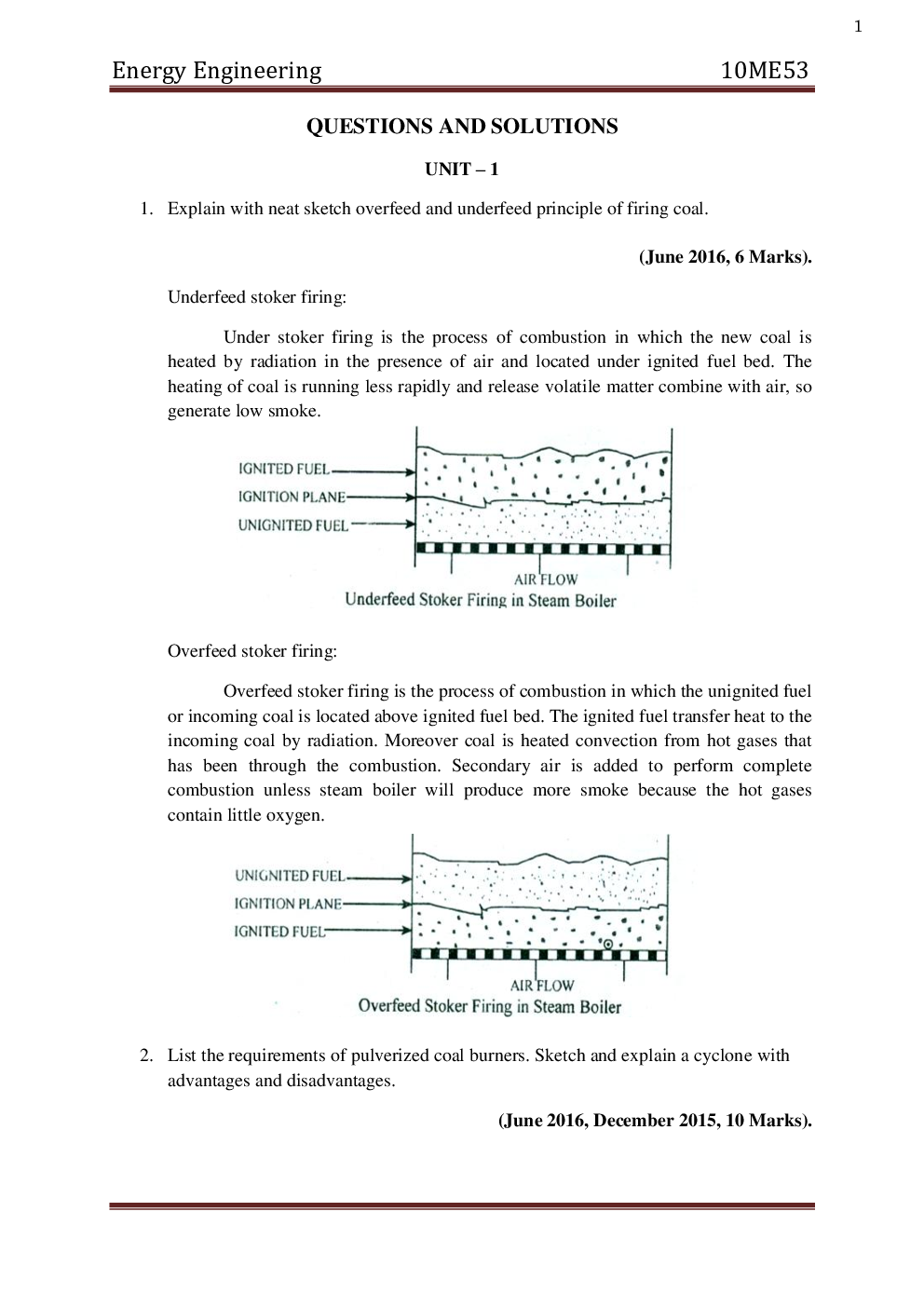 VTU Energy Engineering Question With Solution B.E. 5th Semester  Mechanical Engineering - Page 2
