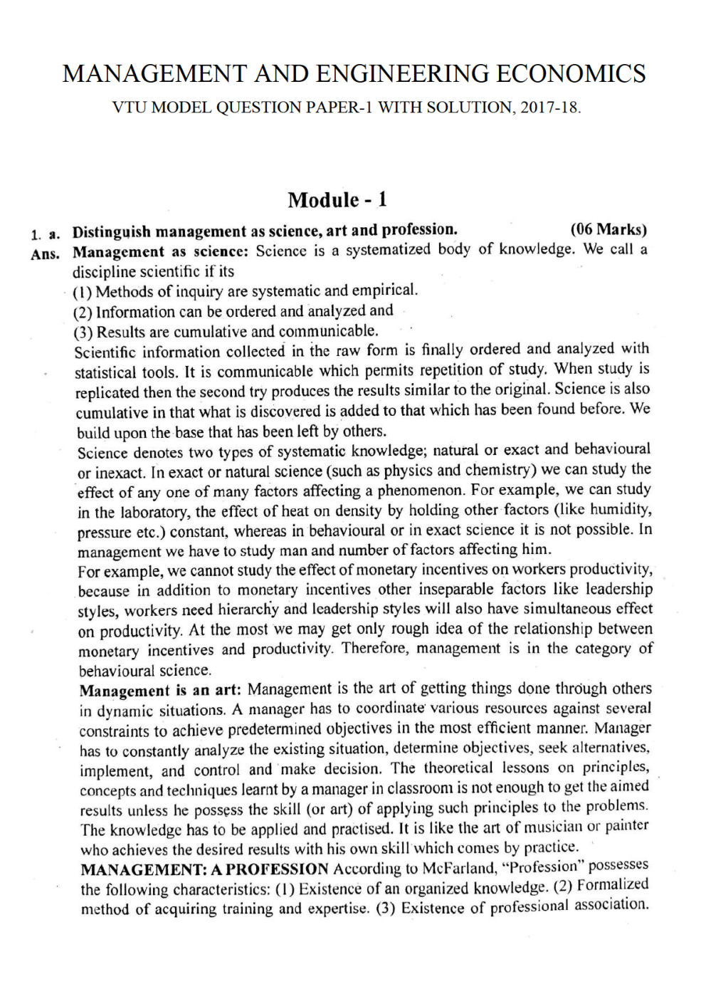 VTU MEE MQP  Questions With Solutions B.E. 3rd Semester  Mechanical Engineering - Page 2