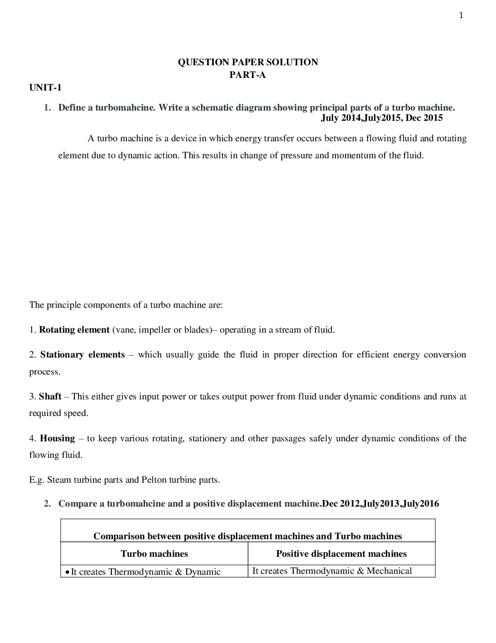 VTU Turbo Machines Questions With Solutions  B.E. 5th Semester Mechanical Engineering - Page 2