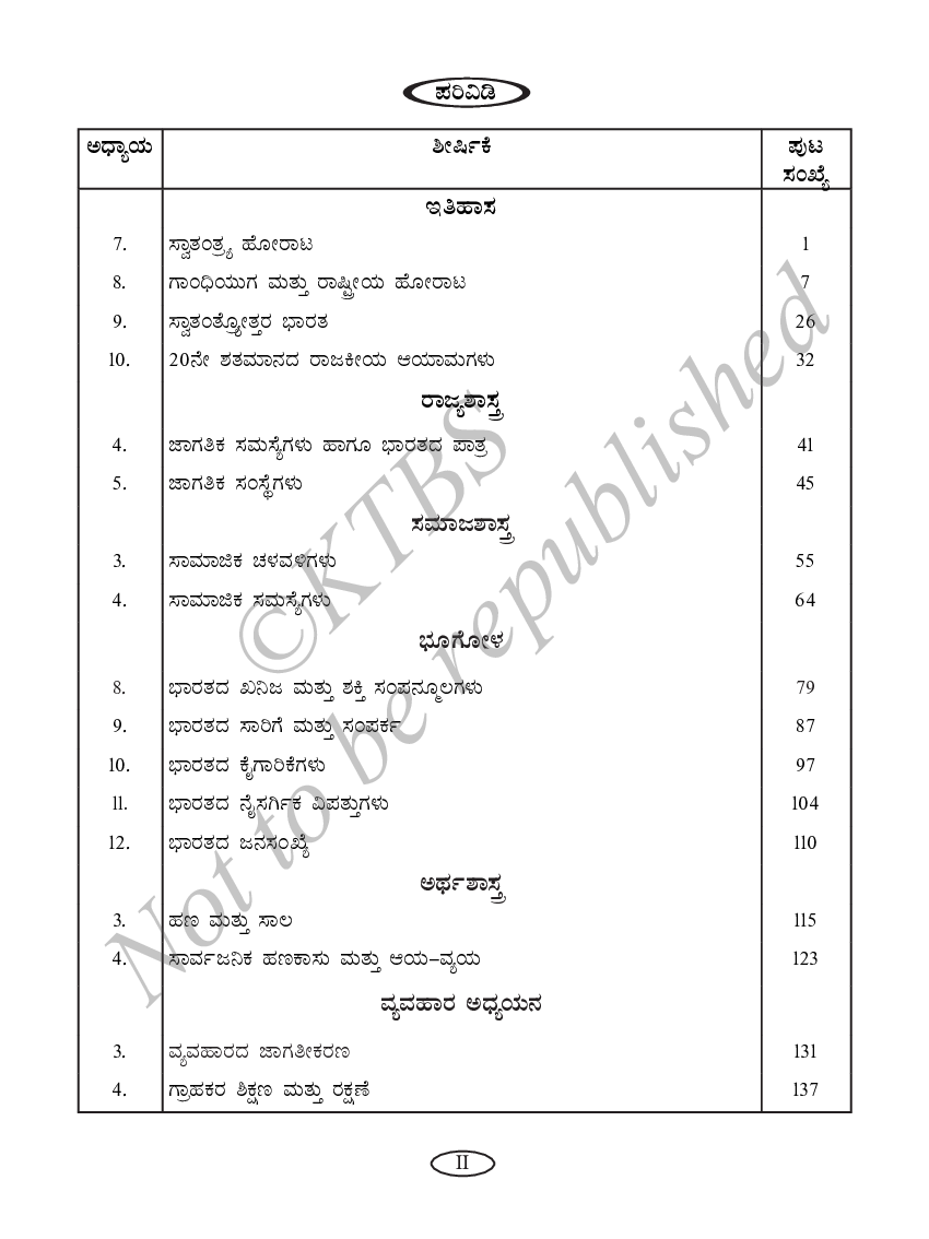 Social Science 2 Text Book For Class X (Kannada) - Page 3