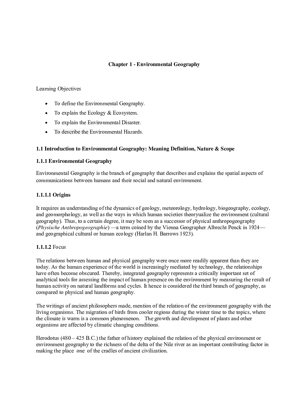 UGC NET Geography Of Environment Study Material For Geography - Page 2