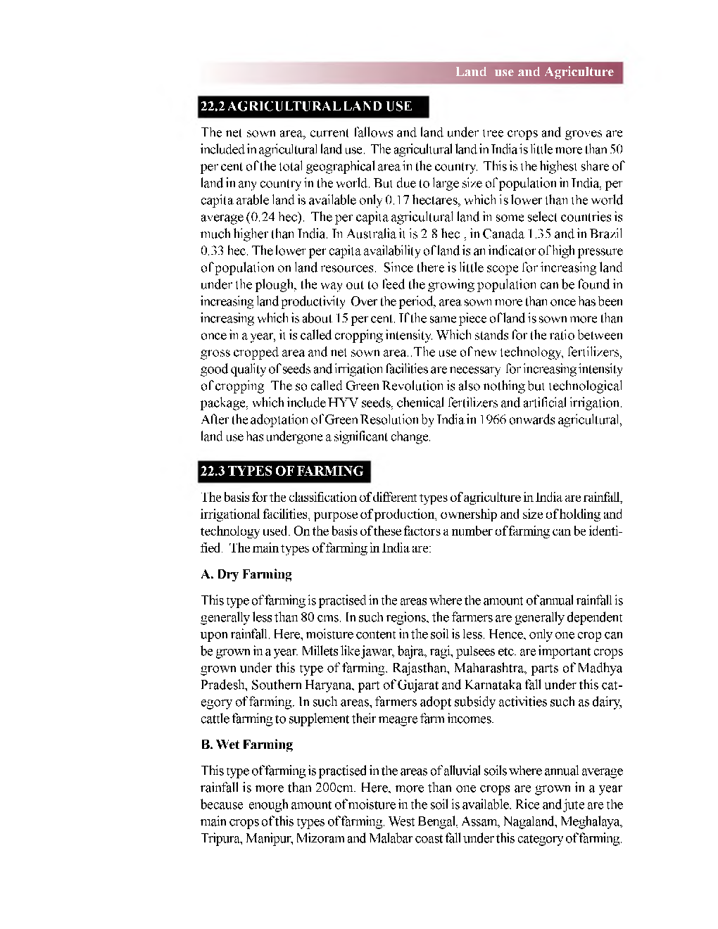 UGC NET Land Use And Agriculture Study Material For Geography - Page 5
